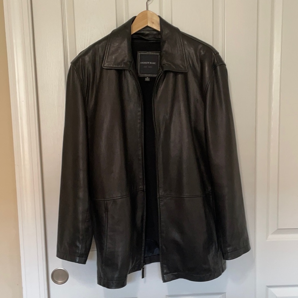 ANDREW MARC LEATHER JACKET